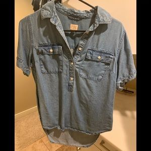 Jean short sleeve shirt